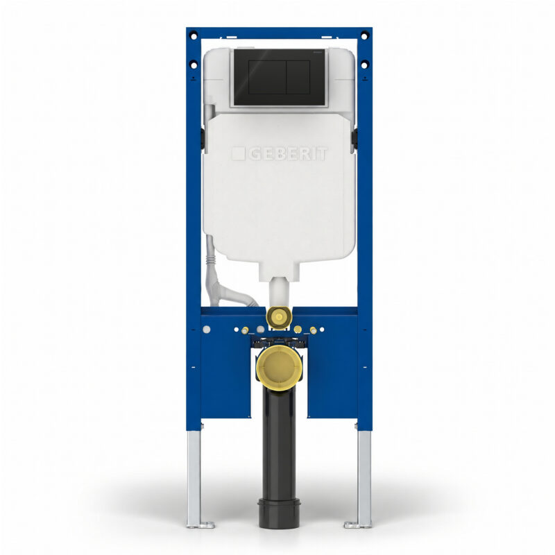 Geberit Sigma Slimline 8cm Frame & Sigma40 Square Flush Plate Black Glass Geberit Sigma Slimline 8cm Frame & Sigma40 Square Flush Plate Black Glass