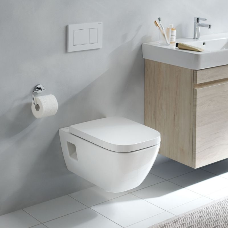 Geberit Sigma Slimline 8cm Frame & Sigma20 Square Flush Plate White