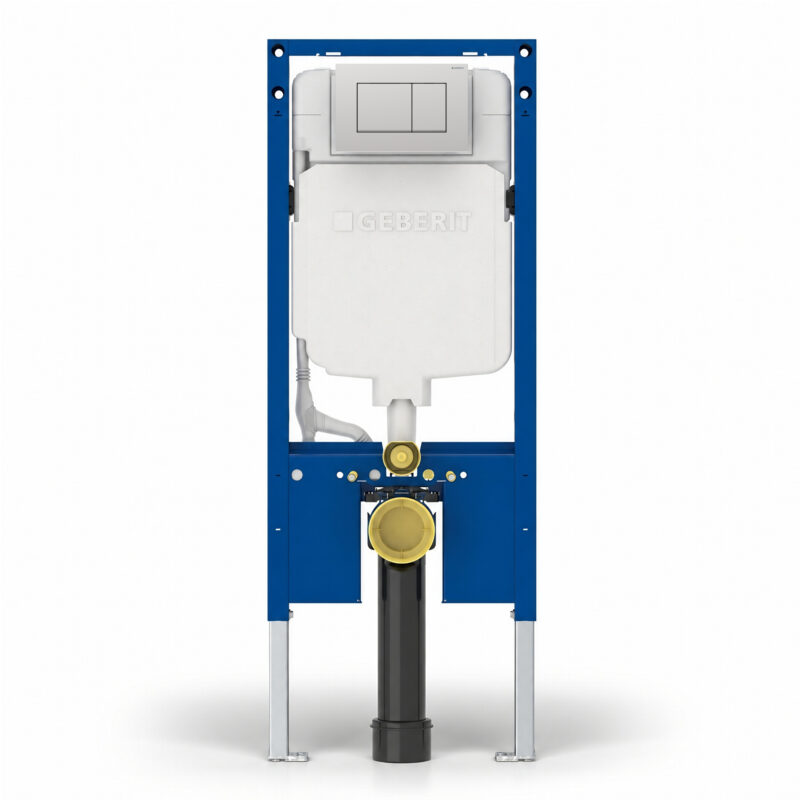 Geberit Sigma Slimline 8cm Frame & Sigma20 Square Flush Plate Matt Chrome Geberit Sigma Slimline 8cm Frame & Sigma20 Square Flush Plate Matt Chrome