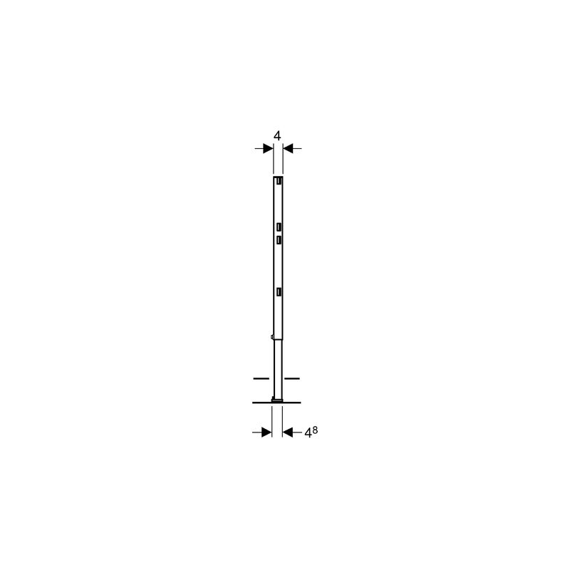 Geberit Duofix Part-Height Stud, Height 82-130cm