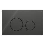 Geberit Sigma 98cm Frame & Cistern with Sigma40 Round Flush Plate Lava Glass