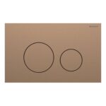 Geberit Sigma 98cm Frame & Cistern with Sigma40 Round Flush Plate Brushed Bronze