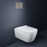Geberit Sigma 98cm Frame & Cistern with Sigma40 Square Flush Plate Brushed Nickel