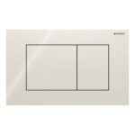 Geberit Sigma 98cm Frame & Cistern with Sigma40 Square Flush Plate Sand Grey Glass