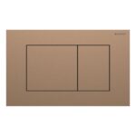 Geberit Sigma 98cm Frame & Cistern with Sigma40 Square Flush Plate Brushed Bronze