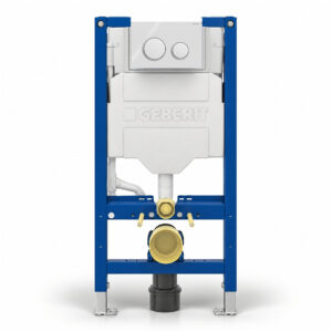 Geberit Sigma 98cm Frame & Cistern with Sigma20 Round Flush Plate White