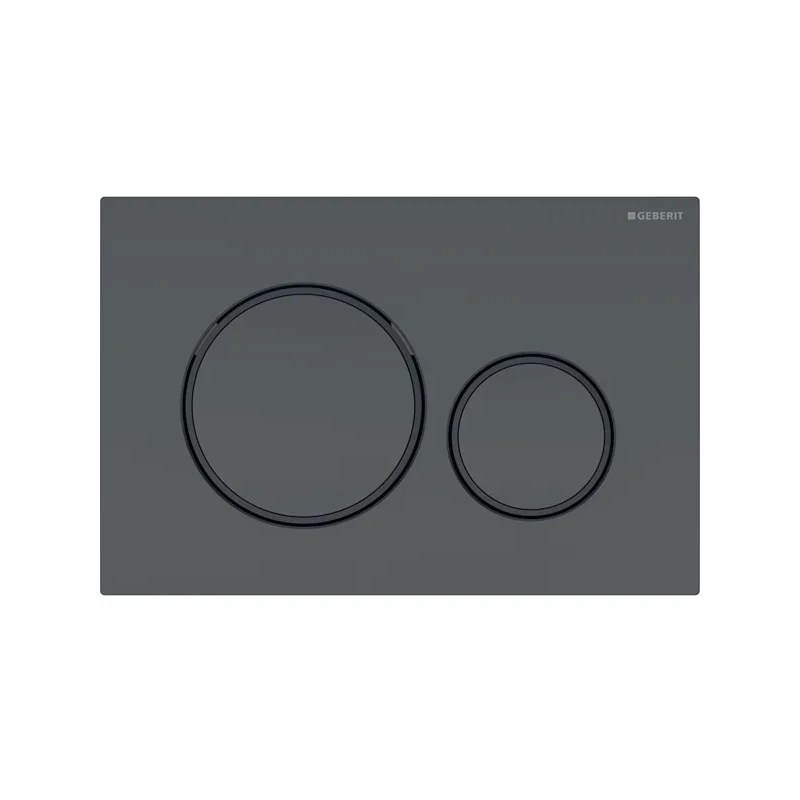 Geberit Sigma 98cm Frame & Cistern with Sigma20 Round Flush Plate Matt Black
