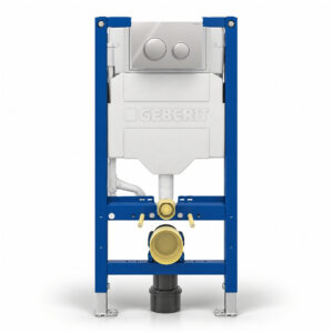 Geberit Sigma 98cm Frame & Cistern with Sigma20 Round Flush Plate Chrome