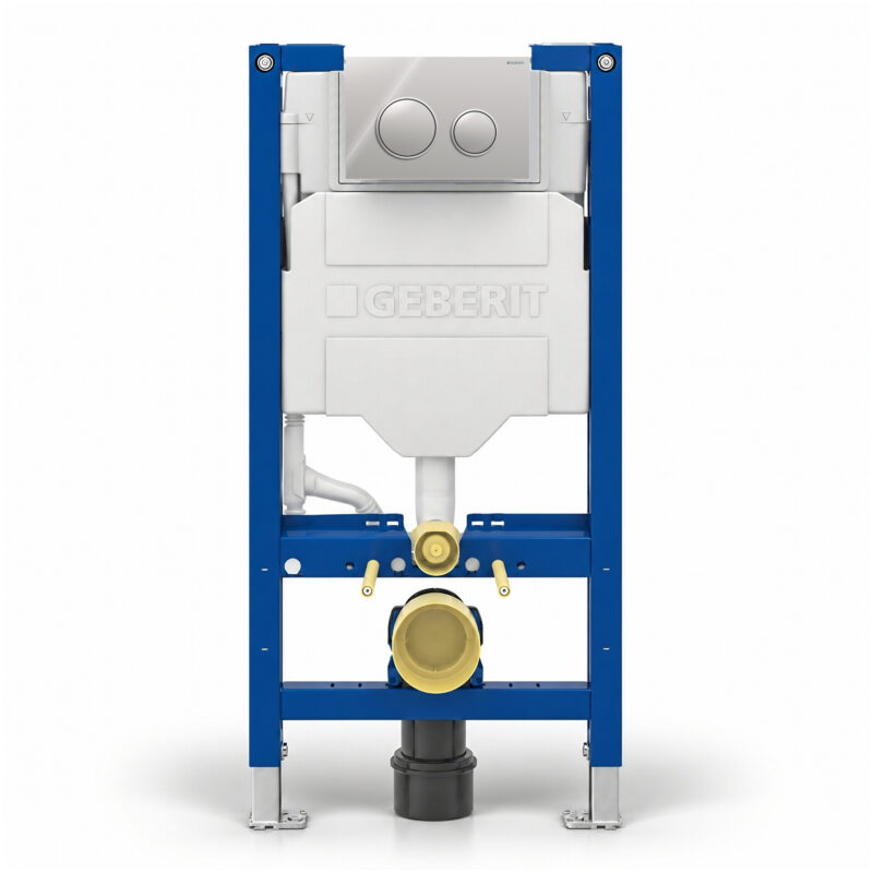 Geberit Sigma 98cm Frame & Cistern with Sigma20 Round Flush Plate Chrome Geberit Sigma 98cm Frame & Cistern with Sigma20 Round Flush Plate Chrome