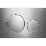 Geberit Sigma 98cm Frame & Cistern with Sigma20 Round Flush Plate Chrome