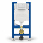 Geberit Sigma 98cm Frame & Cistern with Sigma20 Square Flush Plate White