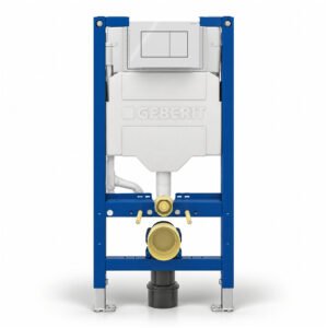 Geberit Sigma 98cm Frame & Cistern with Sigma20 Square Flush Plate White