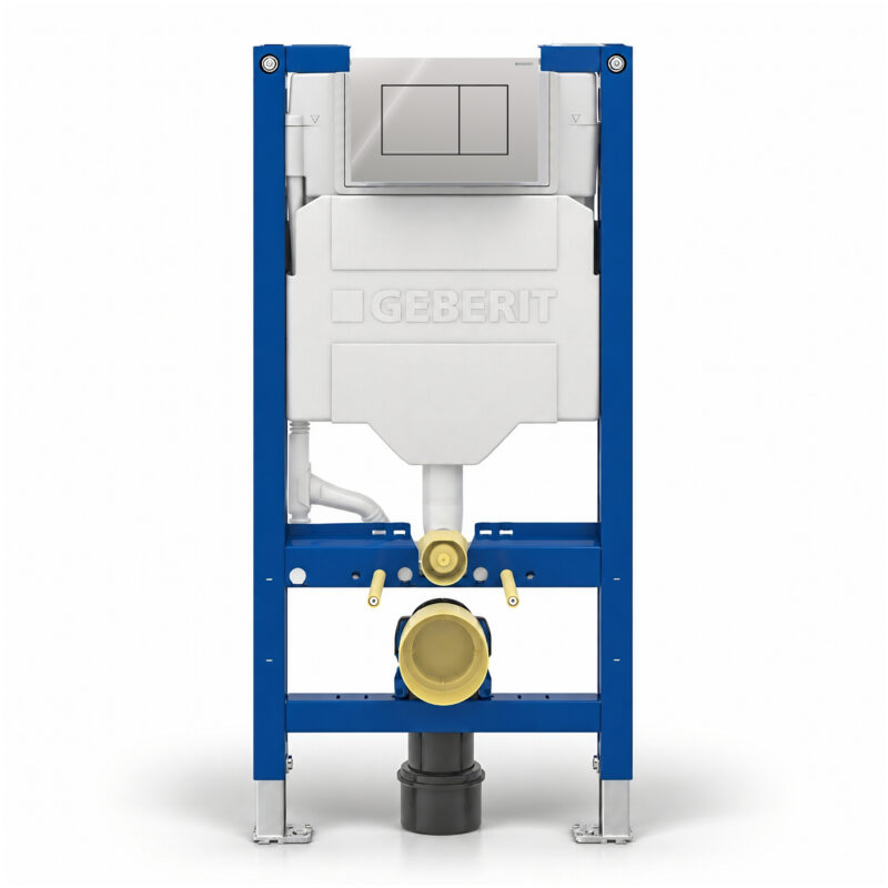 Geberit Sigma 98cm Frame & Cistern with Sigma20 Square Flush Plate Chrome Geberit Sigma 98cm Frame & Cistern with Sigma20 Square Flush Plate Chrome