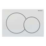 Geberit Alpha01 Round Dual Flush Plate White