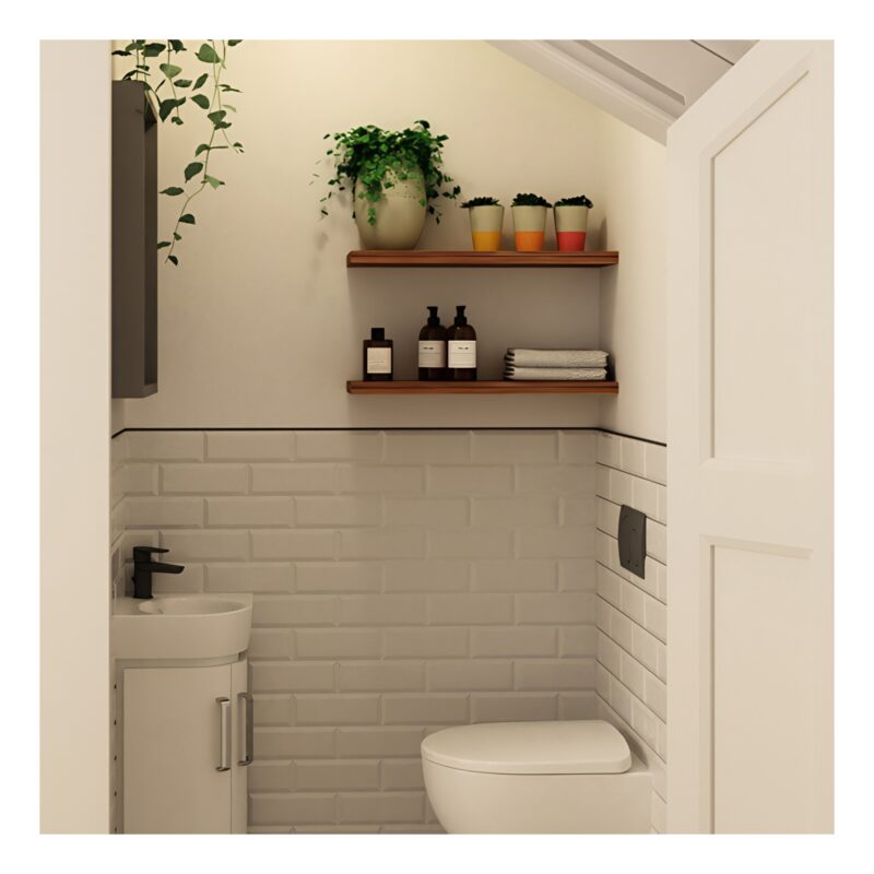 Geberit Alpha01 Round Dual Flush Plate Matt Black