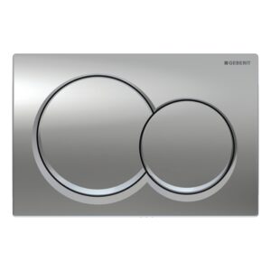 Geberit Alpha01 Round Dual Flush Plate Chrome
