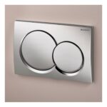 Geberit Alpha01 Round Dual Flush Plate Chrome