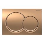 Geberit Alpha01 Round Dual Flush Plate Red Gold