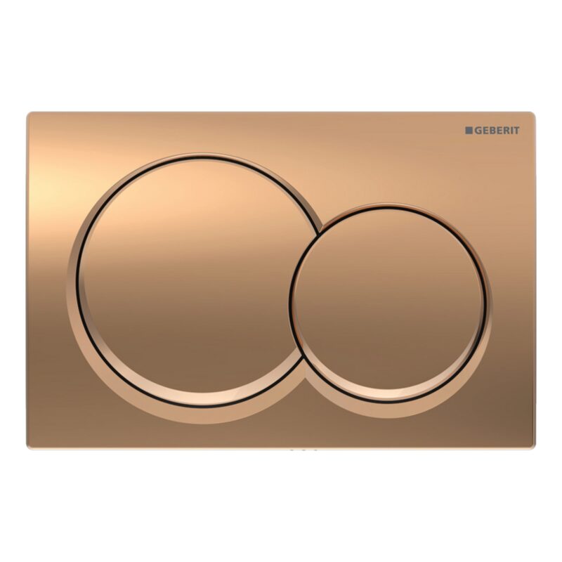 Geberit Alpha01 Round Dual Flush Plate Red Gold Geberit Alpha01 Round Dual Flush Plate Red Gold