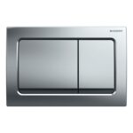 Geberit Alpha01 Square Dual Flush Plate Chrome