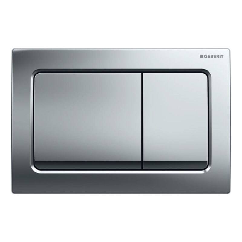 Geberit Alpha01 Square Dual Flush Plate Chrome Geberit Alpha01 Square Dual Flush Plate Chrome