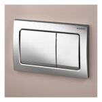 Geberit Alpha01 Square Dual Flush Plate Chrome