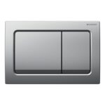 Geberit Alpha01 Square Dual Flush Plate Matt Chrome