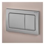 Geberit Alpha01 Square Dual Flush Plate Matt Chrome