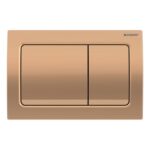Geberit Alpha01 Square Dual Flush Plate Red Gold