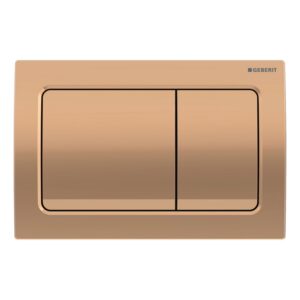 Geberit Alpha01 Square Dual Flush Plate Red Gold