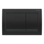Geberit Alpha01 Square Dual Flush Plate Black Chrome