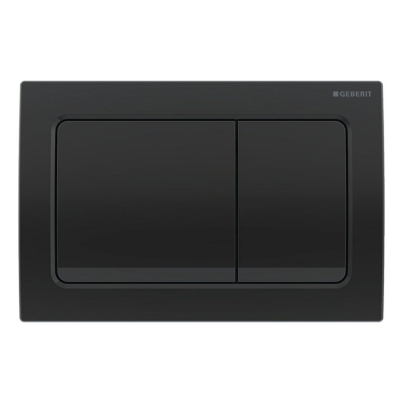 Geberit Alpha01 Square Dual Flush Plate Black Chrome Geberit Alpha01 Square Dual Flush Plate Black Chrome