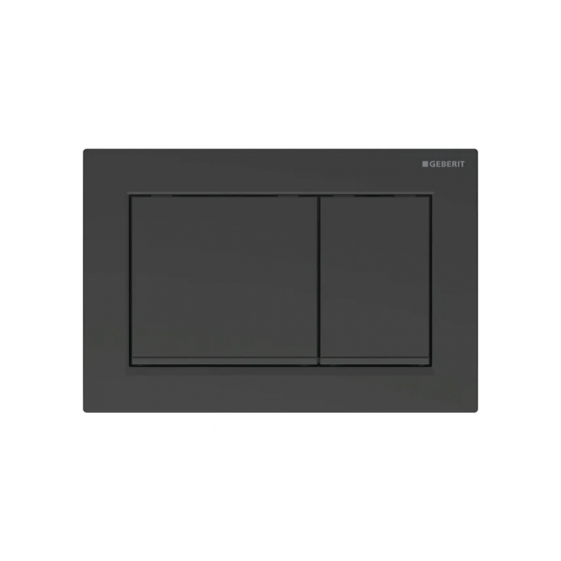 Geberit Omega20 Dual Flush Plate Matt Black/Black Geberit Omega20 Dual Flush Plate Matt Black/Black