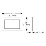 Geberit Omega20 Dual Flush Plate Matt Black/Black
