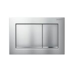 Geberit Omega 20 Easy Clean Dual Flush Plate Matt/Gloss Chrome