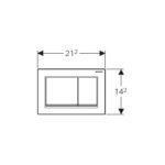 Geberit Omega30 Flush Plate Gloss Chrome
