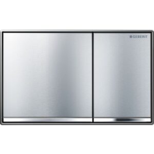 Geberit Omega60 Flush Plate Brushed Chrome