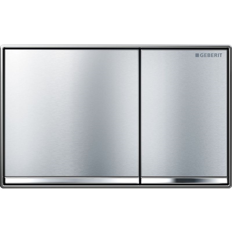 Geberit Omega60 Flush Plate Brushed Chrome Geberit Omega60 Flush Plate Brushed Chrome
