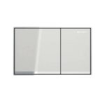 Geberit Omega60 Dual Flush Plate Surface-Even Sand Grey/Mirrored/Chrome