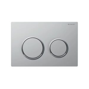 Geberit Omega 20 Easy Clean Dual Flush Plate Matt/Gloss Chrome