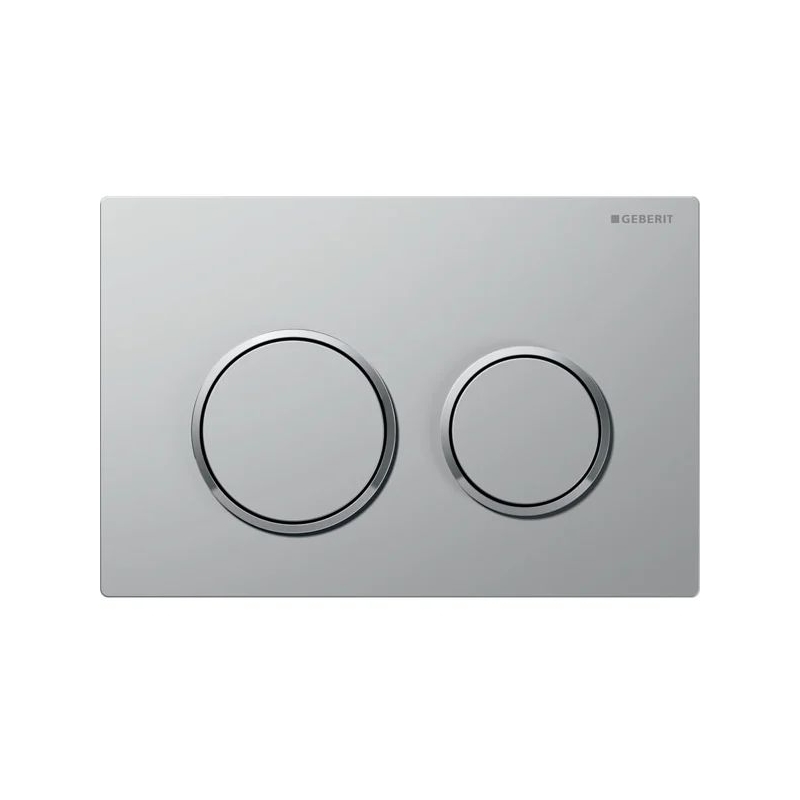 Geberit Omega 20 Easy Clean Dual Flush Plate Matt/Gloss Chrome Geberit Omega 20 Easy Clean Dual Flush Plate Matt/Gloss Chrome