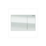 Geberit Omega70 Flush Plate for Furniture White Glass