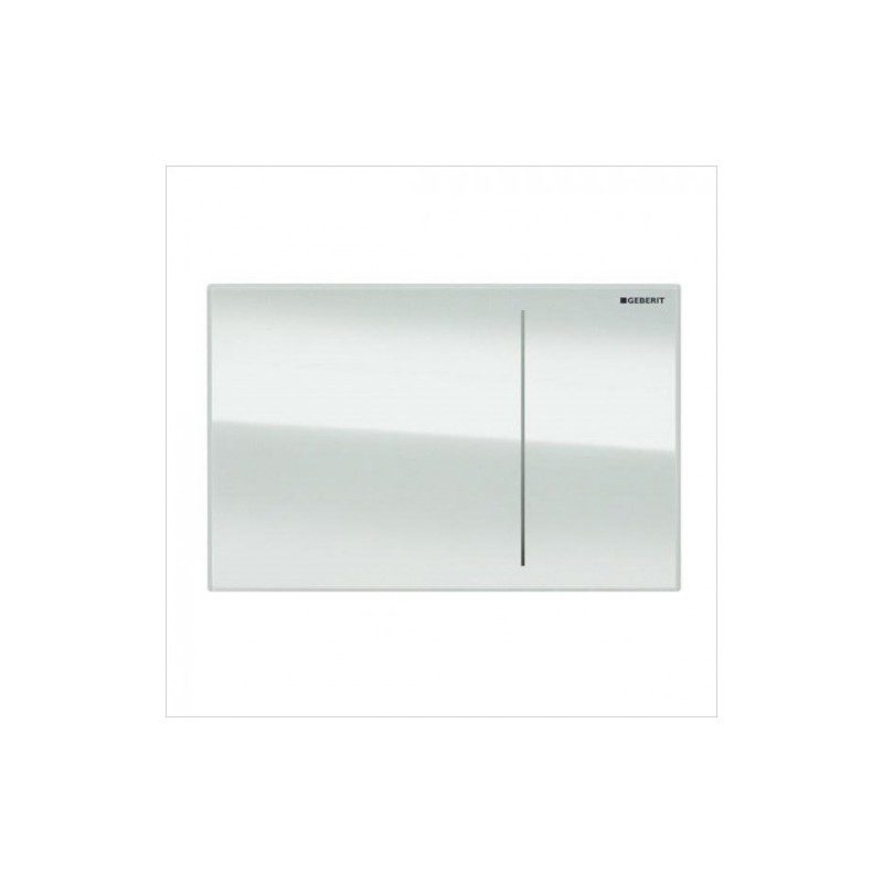 Geberit Omega70 Flush Plate for Furniture White Glass