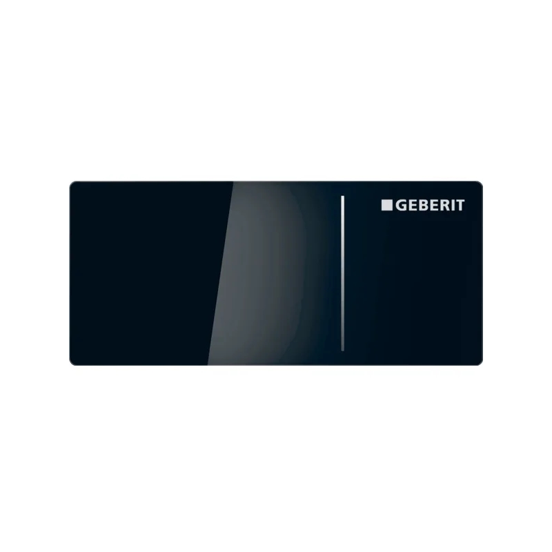 Geberit Omega70 Dual Flush Plate for Furniture Black Glass