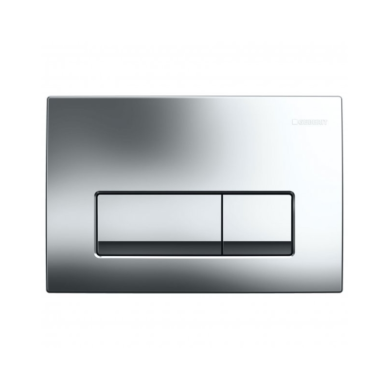 Geberit Delta50 Dual Flush Plate Gloss Chrome Geberit Delta50 Dual Flush Plate Gloss Chrome