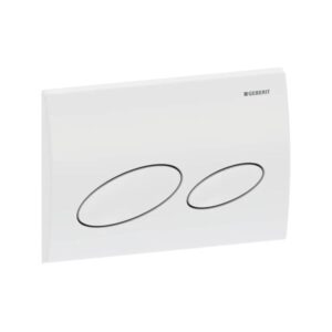 Geberit Flush Plate Kappa20 Dual Flush, Plastic, White