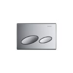 Geberit Kappa20 Dual Flush Plate, Oval, Gloss Chrome