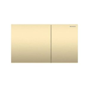 Geberit Sigma70 Stainless Steel Dual Flush Plate Brushed Brass