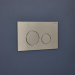 Geberit Sigma40 Stainless Steel Dual Flush Plate Round Brushed Nickel