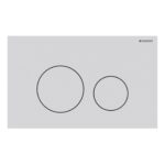 Geberit Sigma 40 Actuator Plate Dual Flush Round Matt White Stainless Steel